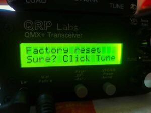 QMX Factory Reset Confirmation