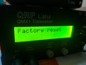QMX Factory Reset