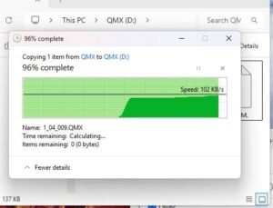 QMX File Copying