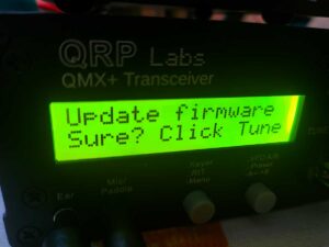 QMX Update Firmware Confirmation